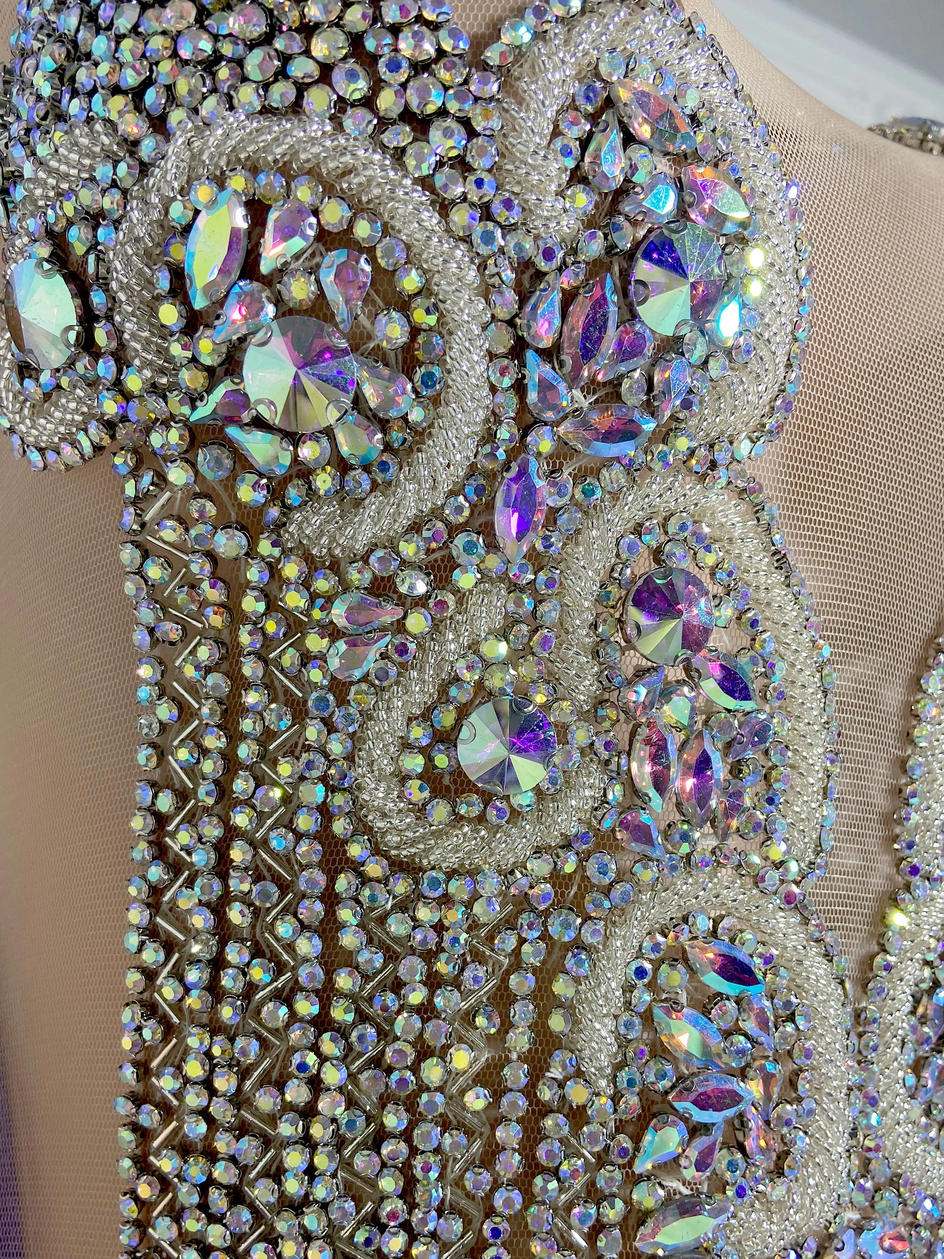 Vibrant Purple Bedecked  Gown