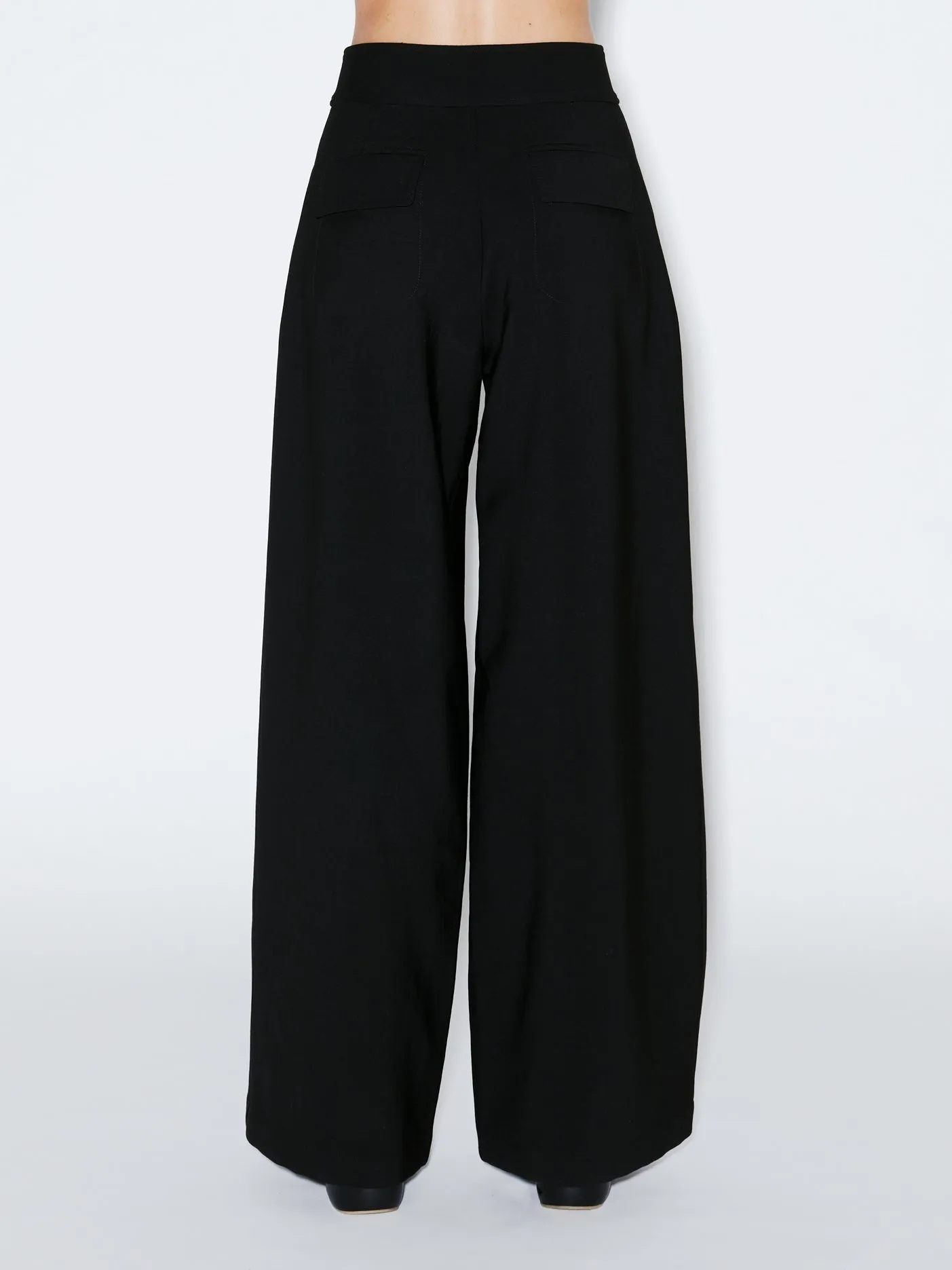 Wide Leg Pleat Front Pant