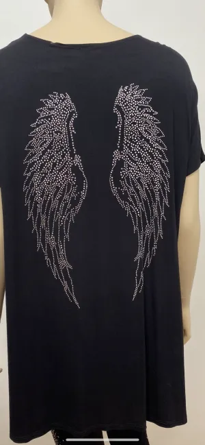 Wing Rhinestone Top