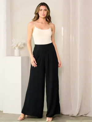 WOMEN'S WIDE LEG POCKETS PANTS